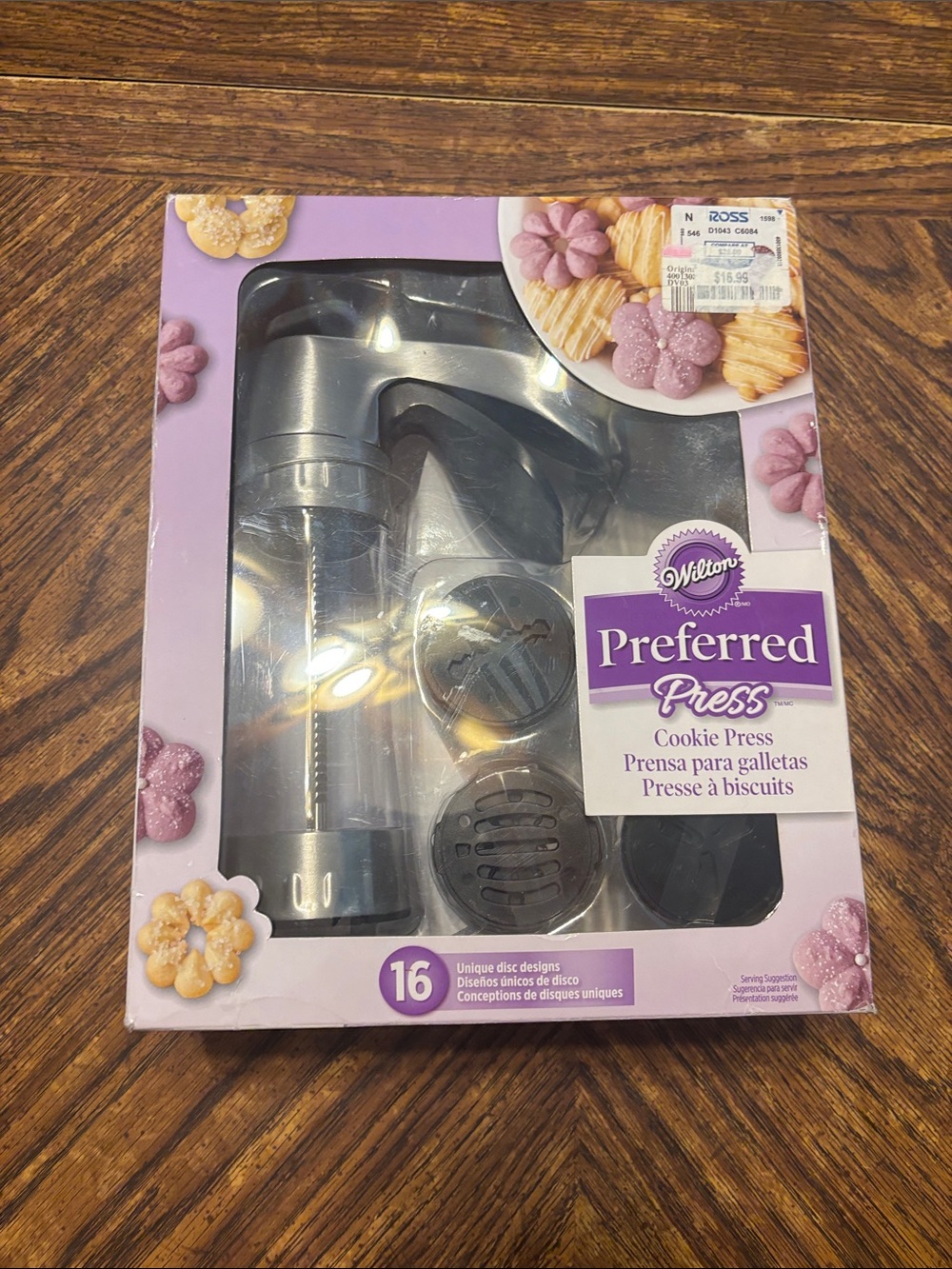 Wilton Preferred Press Cookie Press - Purple Packaging